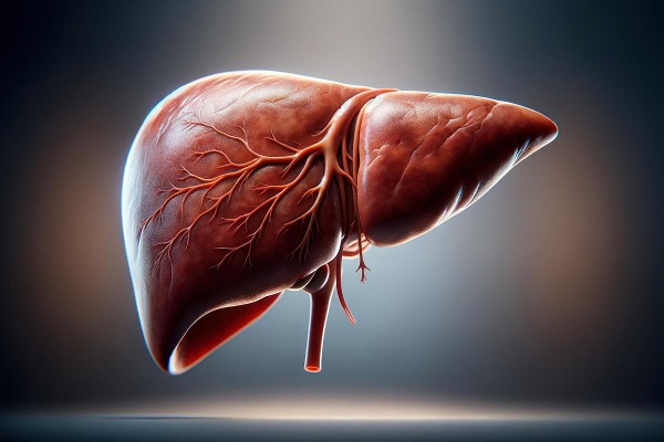 hepatitis A - una representación 3d del hígado humano